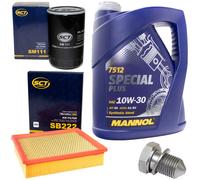 Set Di Filtro Olio 10W30 5 Litri + Vite Di Scarico Olio Per Audi A6 A4 VW Passat