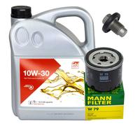 Set Di Filtro Olio LiquiMoly 10W-40 5 Litri + Vite Di Scarico Olio Per Mazda 5