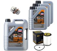 Set Di Filtro Olio Motore Top Tec 4200 5W-30 8 Litri + Vite Per Mercedes E-Class