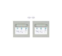 Set di fissaggio autoadesivo per portafoto, portaspecchi, supporto per Dibond (2x supporto | cuscinetti in silicone, 70x70mm)