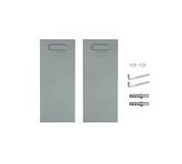 Set di fissaggio autoadesivo per portafoto, portaspecchi, supporto per Dibond (2x supporto | gancio a vite | cuscinetti in silicone, 300x100mm)