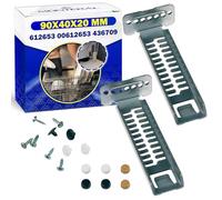 Set di Fissaggio del Pannello Inferiore della Lavastoviglie con Codice Originale 612653 00612653 per Bosch 436709 per Whirlpool - Garanzia di 10 Anni - MONTERAL