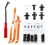 Set di fissaggio per auto, 105 pezzi: rivetti, viti in plastica, clip di fissaggio auto, graffette e viti per carrozzeria auto, decorazione interna