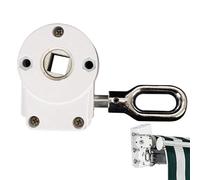 Set di fissaggio per da sole, cambio a manovella in metallo per esterni, ingranaggio per tapparelle resistente, ingranaggio manuale a vite senza fine, rotazione a 360 gradi, hardware meccanico