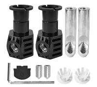 Set di Fissaggio per WC, Set di Viti per Fissaggio WC Intelligente, Universale Accessori per Fissaggio per WC, Strumenti per L'Installazione Della Toilette, Adatto per WC Sospesi (Nero) (Nero)