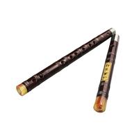 set di flauto di bambù Strumento A Fiato Flauto Di Bambù Doppio Inserto Scatola Per Flauto In Legno Di Sandalo Imitazione Rame Bianco Flauto Professionale A Due Sezioni (Color : F)