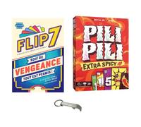 Set di Flip Seven Sete di Vendetta + Pila Extra Spicy in Francese + 1 Decap Blumie