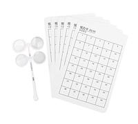 Set di flipper ottici, moderno strumento per esercizi oculari, flip in plastica optometrico regolabile di ± 150 gradi, con scheda visiva da 6 pezzi, per la cura degli occhi e il (±150 gradi)