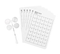 Set di flipper ottici, moderno strumento per esercizi oculari, flip in plastica optometrico regolabile di ± 150 gradi, con scheda visiva da 6 pezzi, per la cura degli occhi e il (±200 gradi)
