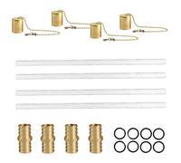 Set di fluttuanti per esterni, per bottiglie di vino, per lampade a olio, per stoppini, in fai da te con fissaggio allo, hardware per torcia di vino