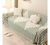 Set di Fodere per Cuscini Morbide Fodere In Cotone Ciniglia per Cuscini Dello Schienale del Divano da Pavimento, Fodera per Divano per Animali Domestici Lavabile In Lavatrice Green 180x300cm