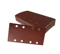 Set di fogli abrasivi, 40 pezzi, 93 x 190 mm, 10 grana 60/80/120/240, autoadesivi, per levigatrice orbitale, carta vetrata, fogli abrasivi