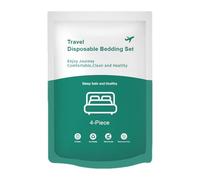 Set di fogli di hotel - kit di biancheria da letto da viaggio portatile, fogli di sonno compatti | 94.49x86.61 pollici set di protezione del piuminolletta, leggero per viaggi per le vacanze soggiorni