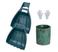 Set Di Foglie Grabber | Foglie 50x34 Cm Scoops Da Giardino Collettore Con Manici | Scoop Di Foglie Durevoli Per Raccogliere Foglie | Robusto Artiglio Di Rastrello Leggero Al Prato, Cortile - Ideale To