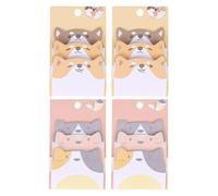 Set Di Foglietti Adesivi Con Cartoni Animati Da 4 Pezzi, Foglietti Adesivi Carini, Foglietti Adesivi Divertenti, Foglietti Adesivi Con Animali, Adatti Ai Bambini Per Pubblicare Appunti