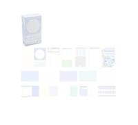 Set di foglietti adesivi dal design multicolore multiuso per appunti forte blocco note adesivo per diario scrapbooking uso blocco note multiuso per studenti