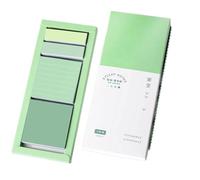 Set di foglietti adesivi sfumati, carta riposizionabile, per studio dei codici colore, set di note per riunioni in cucina