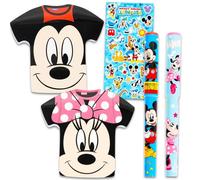 Set di foglietti adesivi Topolino e Minnie, confezione con 200 foglietti adesivi con icone dei personaggi Disney per scuola, ufficio, scrivania, annotazioni e molto altro ancora, accessori da