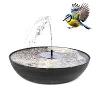 Set di fontane solari per esterni, ciotola da 45 cm, colore antracite, ciotola decorativa e fontana galleggiante a energia solare, fontana come gioco d'acqua per esterni, fontana da giardino come