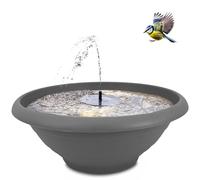 Set di fontane solari XXL ciotola decorativa e fontana galleggiante a energia solare, fontana da giardino come abbeveratoio per uccelli