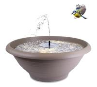 Set di fontane solari XXL per esterni, 60 cm, ciotola decorativa e fontana galleggiante a energia solare, fontana come gioco d'acqua per esterni, fontana da giardino come abbeveratoio per uccelli