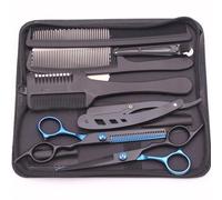 Set di forbici per capelli Forbici professionali for capelli da 6,0'', forbici taglio, sfoltitrici, for parrucchiere, rasoio, pettine, set for salone, barbiere, casa(Color 21)