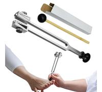 Set Di Forcelle Di Sintonia | Strumento Di Guarigione Regolabile Con Martello Riflesso | Strumento Di Terapia Del Suono In Lega Di Alluminio Per Meditazione, Rilassamento E Uso Diagnostico