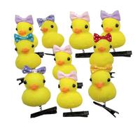 Set di forcine per capelli a forma di gialla, 10 clip a forma di animale
