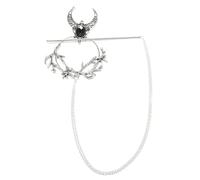 Set di forcine per capelli con luna e stella, eleganti bastoncini per capelli gotici per Halloween, cosplay e matrimoni, accessori per capelli in lega resistente per donne e fantasia