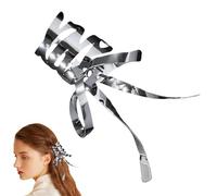 Set di forcine per fiocco, clip per fiocco retrò | Barrette in metallo con fiocco retrò,Fermagli per capelli con fiocco coda di cavallo singolo e doppio per donne, ragazze, adulti, tutte le età, bam