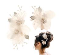 Set Di Forcine Perla Di 2 Per Capelli Eleganti Ed Eleganti | Vintage Style Bridal Hair Accessories Wedding Recital Coming Of Age Ceremony Graduation Ceremony Party Beach Wedding Bridesmaid H