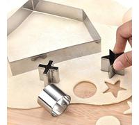 Set di formine per biscotti a forma di casetta di pan di zenzero - Formine per biscotti 3D a forma di casetta, kit per casetta di pan di zen