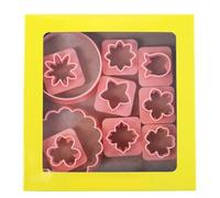 Set di formine per biscotti a forma di fiore, in polipropilene, con design creativo, facili da usare e da pulire, per burro, biscotti e dolcetti