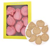 Set di formine per biscotti a tema frutta, formine per biscotti del fumetto, stampini per biscotti, set di formine per biscotti assortiti, per biscotti in acciaio