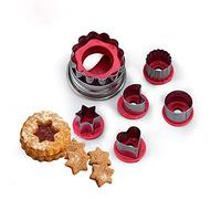 Set di Formine per Biscotti di Natale in 3D Stampini per Biscotti in Acciaio Inox DIY Decorazioni Dolci Pasticceria, Tagliabiscotti Natalizi Stampo per Preparare frollini, Biscotti