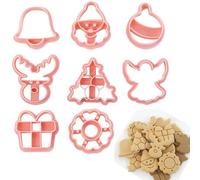Set di formine per biscotti di Natale,Set di formine per biscotti di Natale - Stampo per biscotti festivi 8X | Stampo per biscotti Forme per stampini per biscotti Set di stampi per biscotti festivi