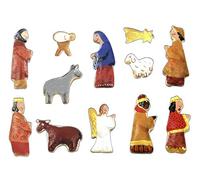 Set di Formine per Biscotti di Presepe di Natale - 12 Pezzi - Stampi Coppapasta per Biscotti, Tartine, Decorazioni in Pasta da Zucchero e Cake Design