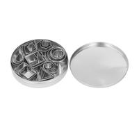 Set di formine per biscotti in acciaio inossidabile 24 pezzi Stampi per tagliare biscotti con forme geometriche per cottura fai-da-te Materiale durevole resistente alla ruggine