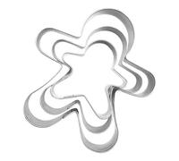 Set di formine per biscotti natalizi, grande set di formine per biscotti natalizi, per uso alimentare, per Natale, per biscotti in acciaio, omino di pan di , fiocco di neve, albero di