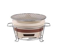 Set di fornelli in argilla compatti, griglia a carbone portatile, fornello da campeggio giapponese multifunzionale, fornello for preparare il tè for feste in casa, barbecue, giardino, picnic(24cm)