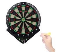 Set di freccette elettroniche con display LCD, per bambini, set elettronico di freccette di sicurezza, con tabellone digitale, 6 freccette morbide per interni ed esterni, feste sportive