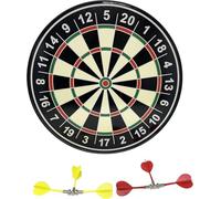 Set di freccette magnetiche, gioco di freccette sicuro per bambini e adulti, gioco di famiglia per interni ed esterni, con 6 freccette magnetiche, bersaglio grande da 41 cm HTUK