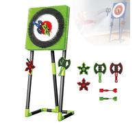 Set di freccette sicure - Design pieghevole con 2 assi e freccette a 6 stelle, telaio robusto per divertimento in famiglia e attività all'aperto