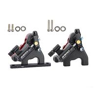 Set Di Freni a Disco Idraulici, Accessori Di Ricambio per Biciclette,Pinza Bici ,Pinza Idraulica Con Tirante a Cavo, Disco Dell'olio Variabile Manualmente, Impianto Idraulico a Montaggio Piatto (A)