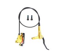 Set di Freni a Disco Idraulici Freno Idraulico in Lega di Alluminio per Mountain Bik Anterior Destro 800 mm/posterior Sinistro 1400 mm con adattator per Rotor da 160 mm (Colore: Oro, Dimensioni: Ant