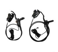 Set di freni a disco idraulici per bici , cambio elettrico disponibile in 2 tipi di direzione di frenata, compatibile con dischi freno con apertura da 44 mm (anteriore + posteriore)