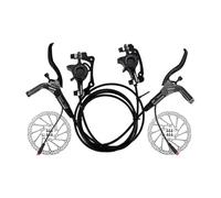 Set di freni a disco idraulici per bicicletta elettrica, kit per freni a disco, accessori per biciclette elettriche, lega di alluminio e acciaio, adatto per biciclette elettriche, nero, 1 paio