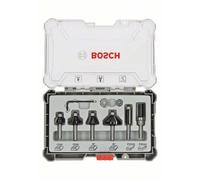 Bosch Set di frese bordatrici e rifilatrici con codolo da 6 mm 6 pezzi Quantità:1