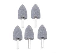 Set di frese cilindriche coniche in corindone marrone, punte rotanti con gambo da 6 mm, per metallo e legno, ruote per lucidatura in giada e ceramica, strumenti per incisione (conico 25 mm)