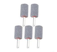 Set di frese cilindriche coniche in corindone marrone, punte rotanti con gambo da 6 mm, per metallo, legno, ruote per lucidatura in giada, strumenti per incisione in ceramica (cilindrico 20 mm)